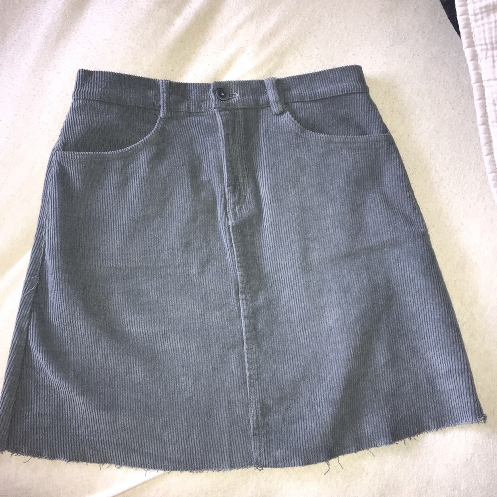 brant melville john galt blue corduroy skirt - Picture 3 of 4